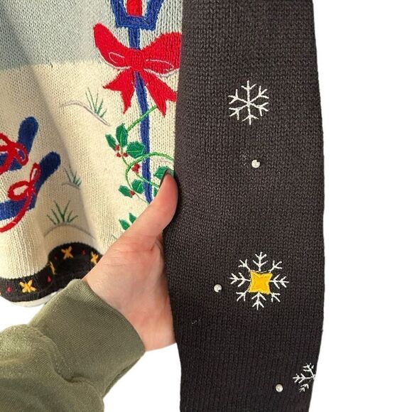 Designers Originals Studio Ho Ho Ho Ice Skating Penguins Christmas Sweater P/P - Picture 4 of 5